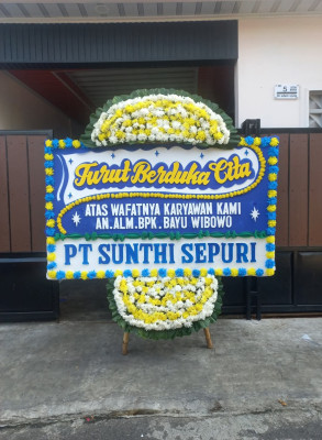 Papan Bunga Duka di Baktiya Barat